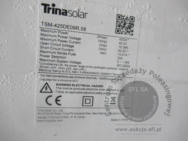 6 - Elementy instalacji fotowoltaicznej o mocy 31,875