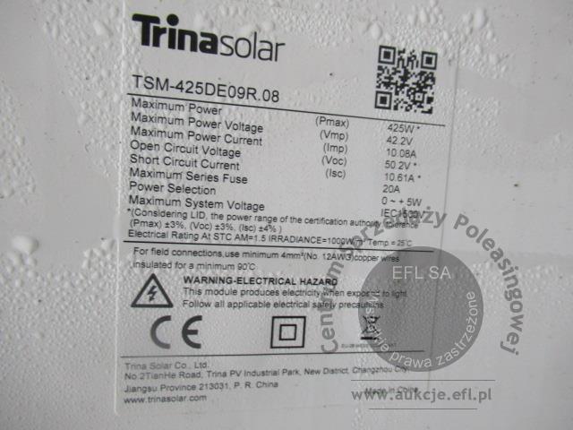 7 - Elementy instalacji fotowoltaicznej o mocy 31,875