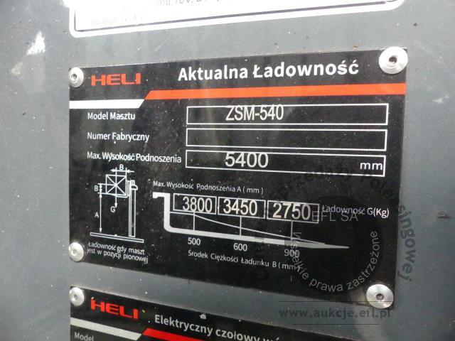 13 - Wózek widłowy elektryczny HELI CPD50-G2A11LI 2023r.