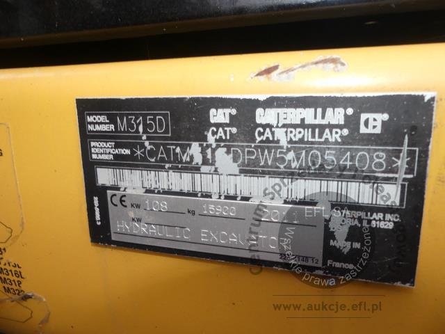 19 - Koparka kołowa CATERPILLAR M315D    2011r.