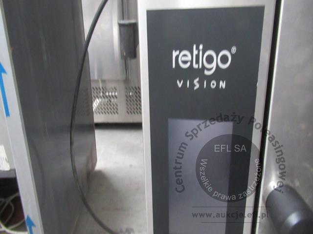 3 - Elektryczny piec konwekcyjno parowy bojlerowy RM GASTRO / RETIGO model 2E0611IA 2022r + podstawa + okap