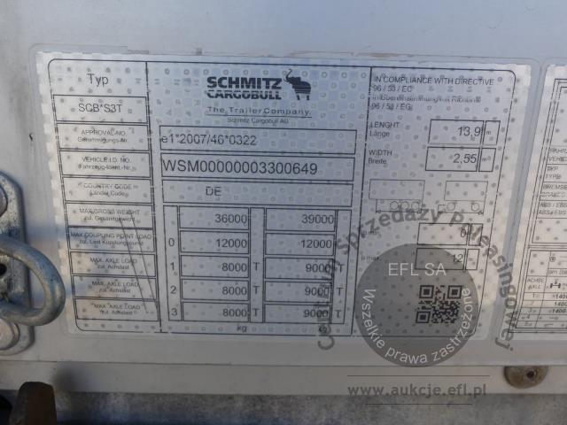9 - SCHMITZ CARGOBULL SCB S3T SCS 24/L MEGA 2018r.
