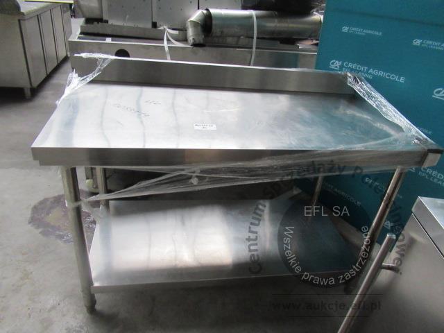 2 - Stół centralny z półką i z rantem 1400x700x850