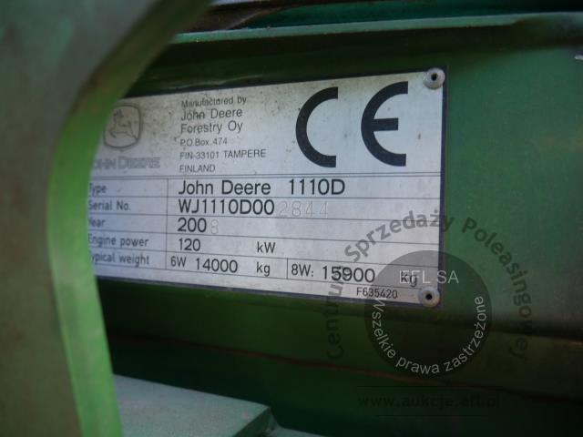 16 - Maszyna leśna forwarder John Deere 1110D  2008r.