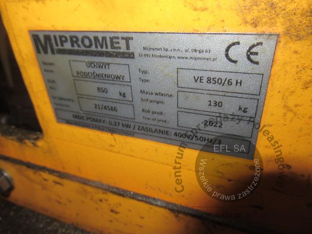 7 - Zawiesie podciśnieniowe Mipromet typ VE 850/6H 2022r.