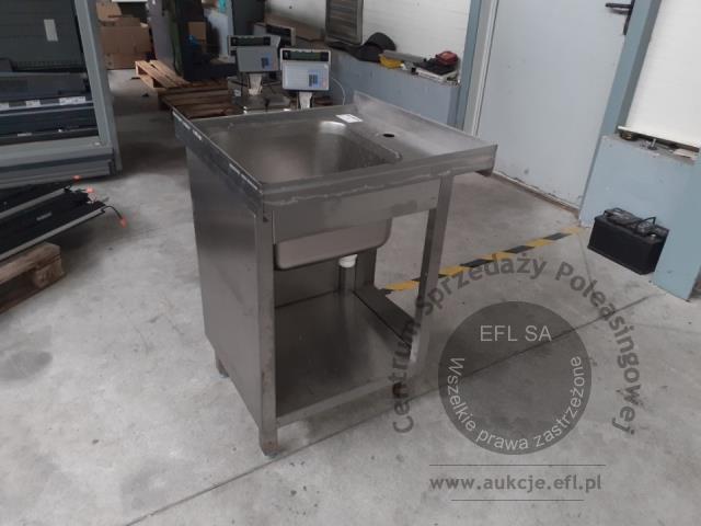 7 - Stół ze zlewem 1 kom. drzwi skrzydłowe 600x600x850