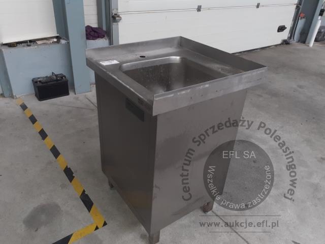 10 - Stół ze zlewem 1 kom. drzwi skrzydłowe 600x600x850