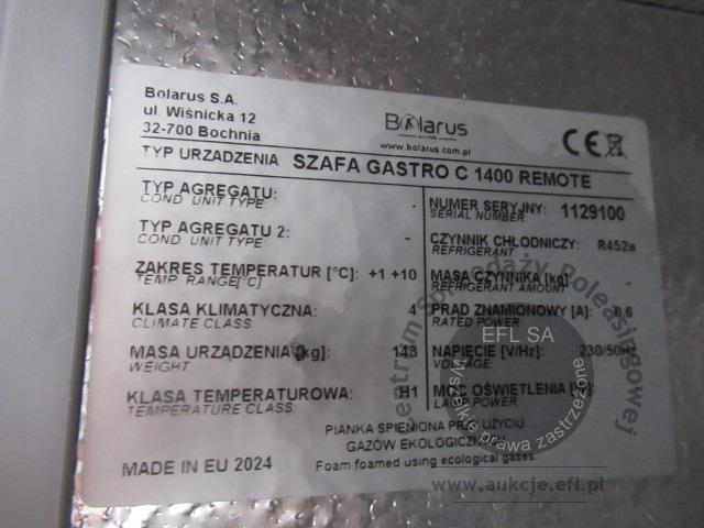 3 - Szafa chłodnicza Gastro C-1400 Remote BOLARUS  2024r.