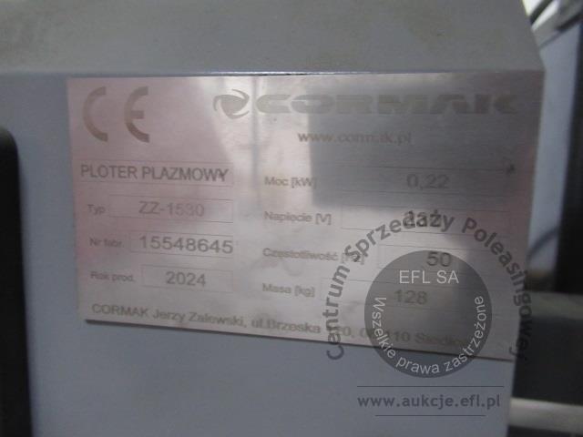 20 - Przecinarka CORMAK typ SPARTUS CUT125A 2024r + Ploter wypalarka plazmowa CORMAK typ ZZ-1530 2024r.