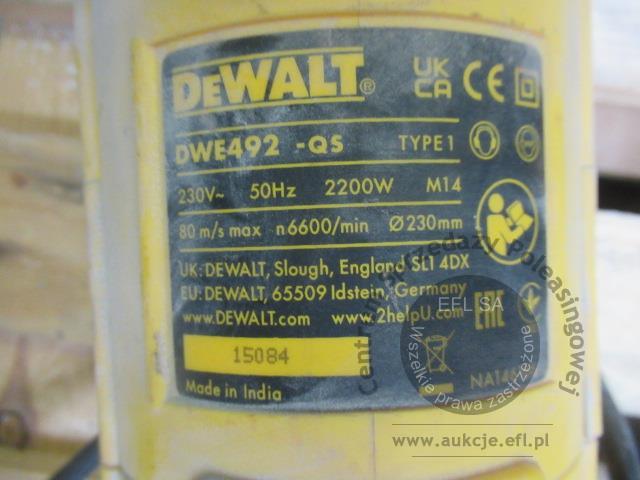 3 - Szlifierka kątowa DEWALT - DWE492-QS