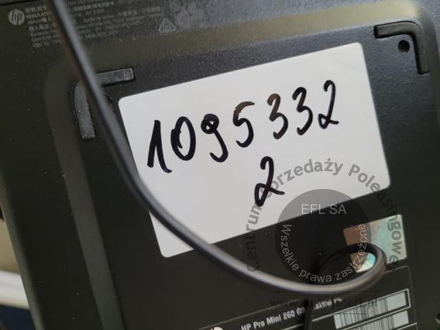 6 - Komputer HP Pro Mini 260 G9 z monitorem HP M27fe