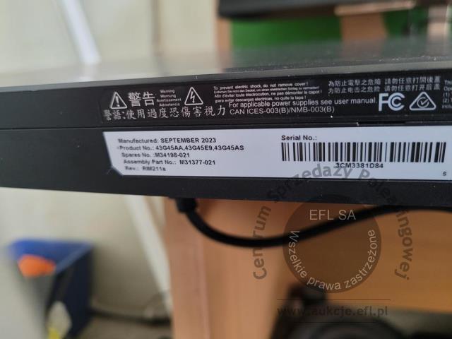 9 - Komputer HP Pro Mini 260 G9 z monitorem HP M27fe