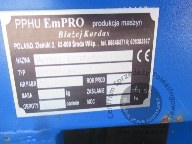 11 - Hopper rozdrabniający do kory, słomy EmPRO 2022r.
