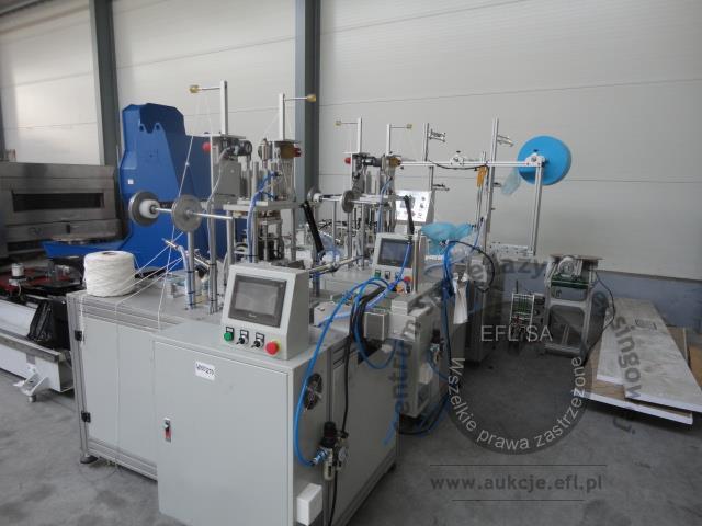 1 - 2 sekcyjna linia do produkcji maseczek ochronnych 2020r.