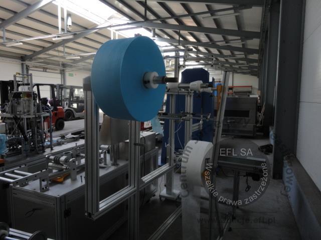 3 - 2 sekcyjna linia do produkcji maseczek ochronnych 2020r.