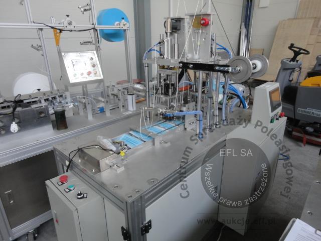23 - 2 sekcyjna linia do produkcji maseczek ochronnych 2020r.