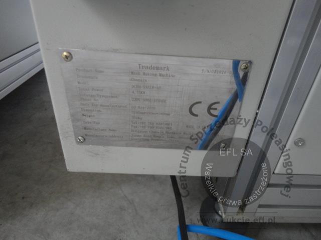 26 - 2 sekcyjna linia do produkcji maseczek ochronnych 2020r.