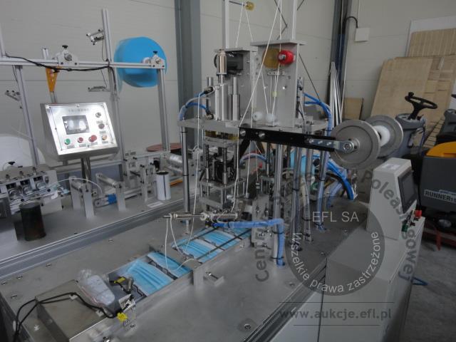 31 - 2 sekcyjna linia do produkcji maseczek ochronnych 2020r.