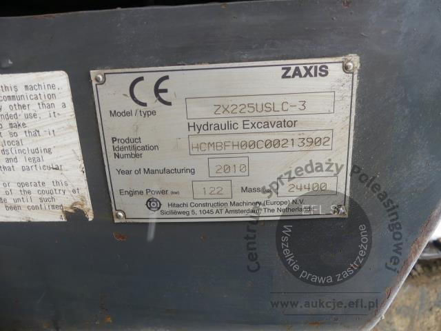 11 - Koparka Gąsienicowa Hitachi ZX225USLC-3 2010r.