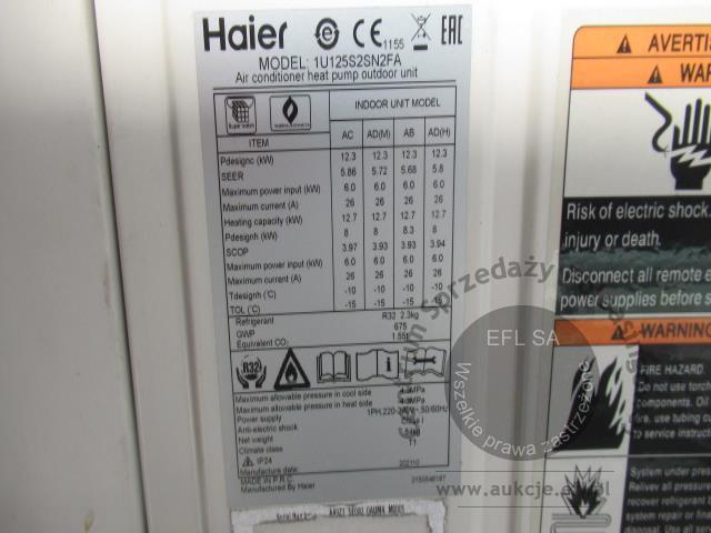 12 - Klimatyzator kasetonowy HAIER 2021r.