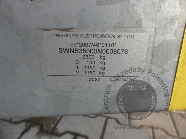 16 - Przyczepa gastronomiczna "LODY GOFRY" NIEWIADÓW B3500 2022r.