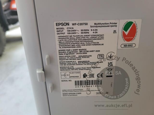 8 - Urządzenie wielofunkcyjne Epson WF-C20750  2023r.