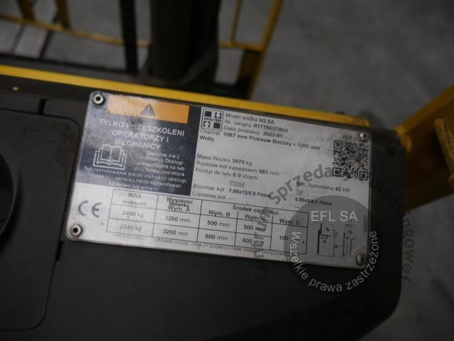 9 - Wózek widłowy HYSTER H2.5A 2023r.