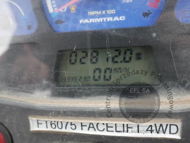 13 - Ciągnik rolniczy FARMTRAC  6075DTN  2015r.
