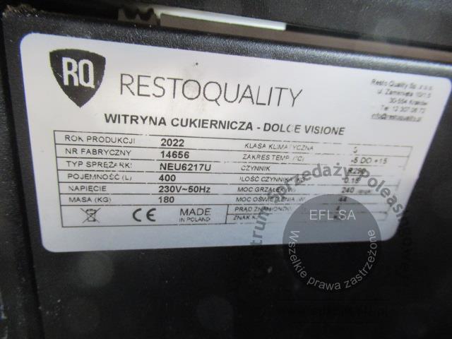 7 - Witryna chłodnicza cukiernicza RESTO Quality 2022r.