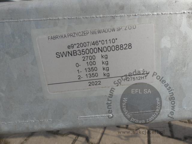 23 - Przyczepa gastronomiczna &quot;KEBAB&quot; Niewiadów B3500 2022r.