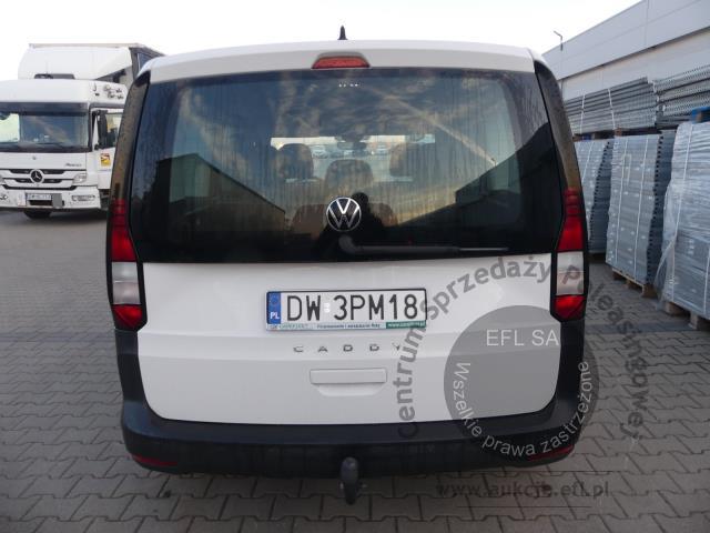 4 - Volkswagen Caddy 2.0 TDI Kombi 2021r. DW3PM18 UWAGA!! Pojazd znajduje się w lokalizacji: Warszawa, Al. Krakowska 7, 02-183 Warszawa