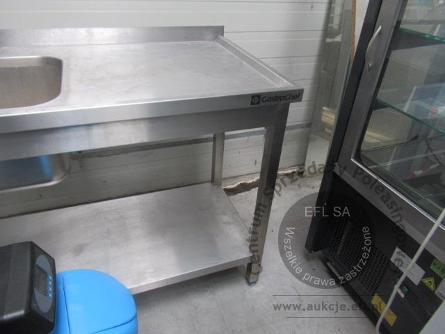 4 - Stół ze zlewem 2 komorowym GastroChef 1600x600x850