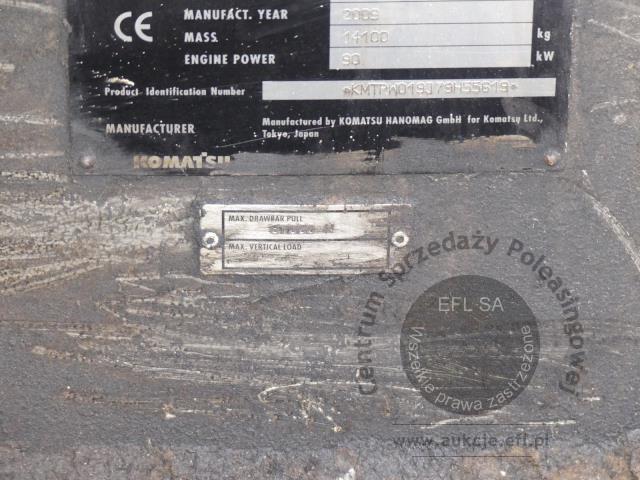 15 - Koparka kołowa Komatsu PW140-7  2009r.