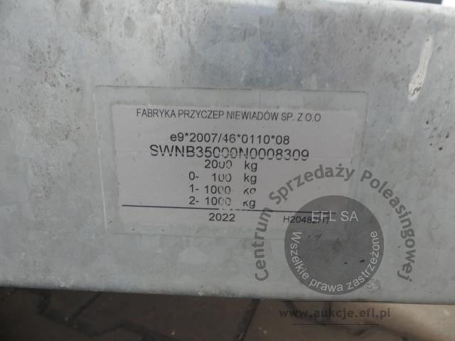 49 - Przyczepa gastronomiczna &quot;LODY PĄCZKI&quot; NIEWIADÓW B3500 2022r.