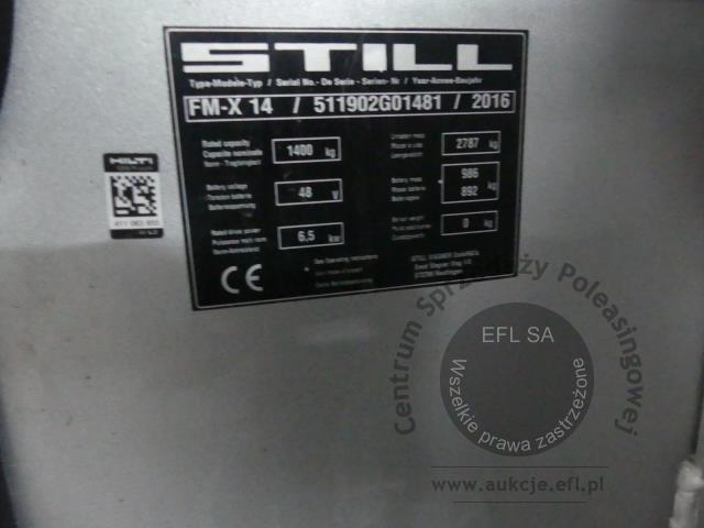 11 - Wózek widłowy elektryczny STILL FM-X14 2016r.