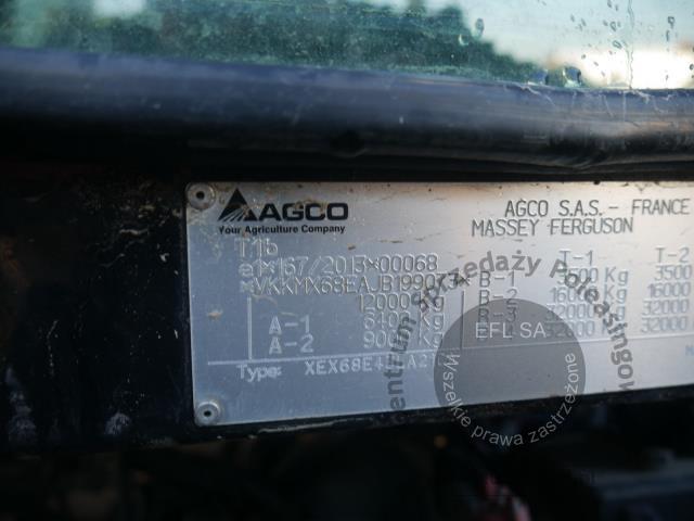 22 - Ciągnik rolniczy Massey Ferguson MF 7726S   2019r.