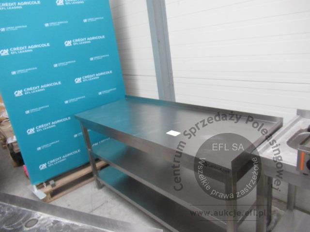 1 - Stół przyścienny 1600x600x850 z dwoma półkami