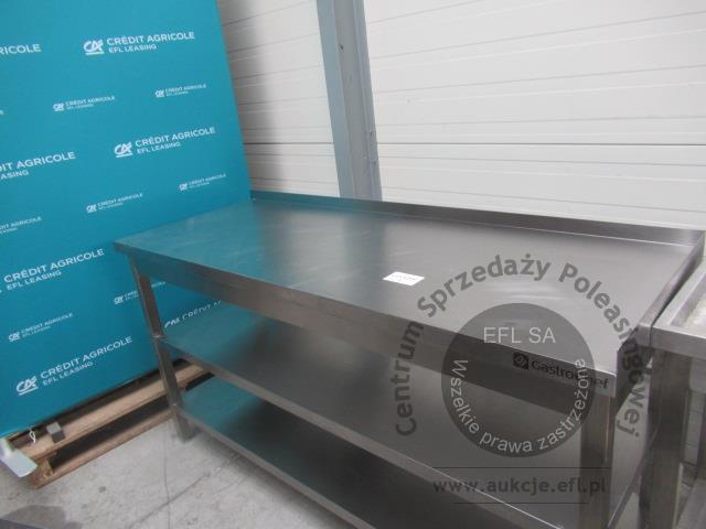 2 - Stół przyścienny 1600x600x850 z dwoma półkami