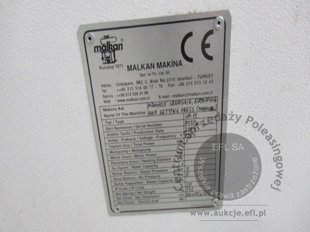 43 - Linia do prasowania odzieży - marynarek, żakietów