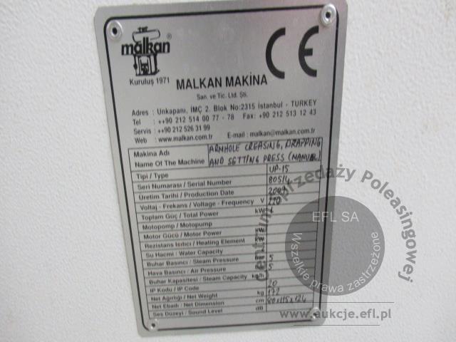 44 - Linia do prasowania odzieży - marynarek, żakietów