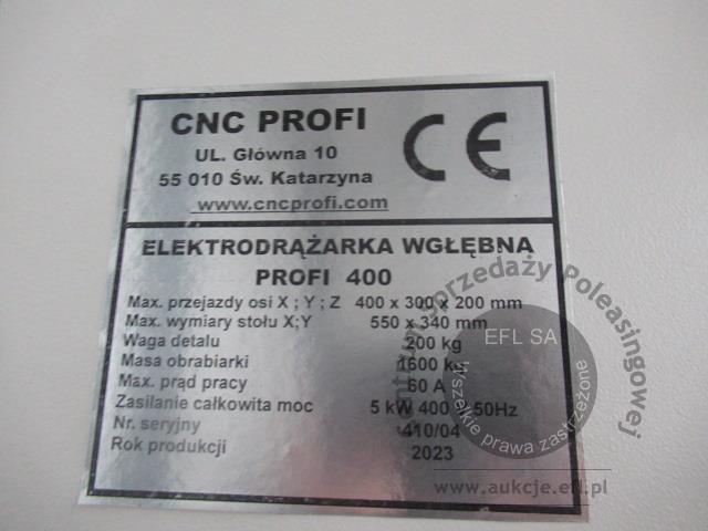 15 - Elektrodrążarka wgłębna CNC PROFI 2023r.