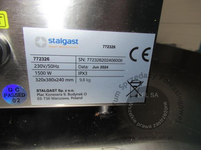 6 - Kontakt grill ryflowany Stalgast 2024r.