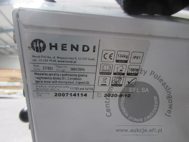 5 - Miesiarka spiralna z unoszoną głowicą HENDI 221853 2020r.