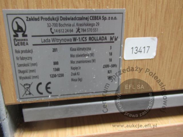 5 - Witryna neutrealna - cukiernicza CEBEA WCh-1/C5 RO