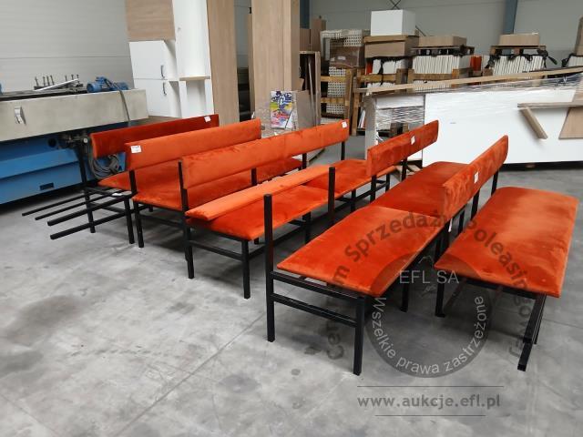 2 - Ławka z obiciem tapicerskim  7500x500x800