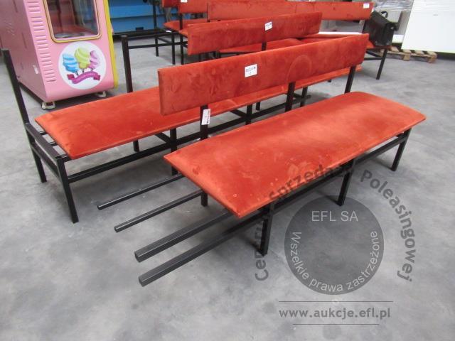 6 - Ławka z obiciem tapicerskim  7500x500x800