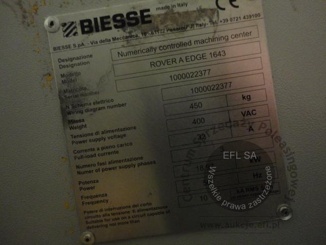 25 - Centrum obróbcze CNC BIESSE