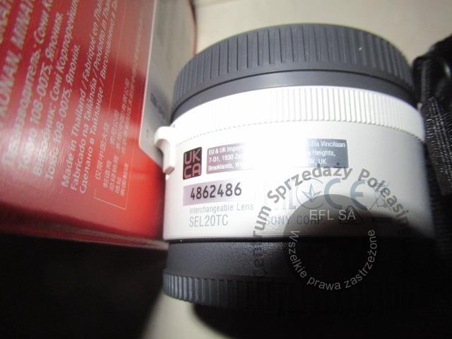24 - Zestaw obiektywów SONY wg zestawienia