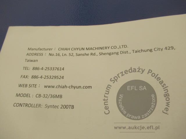 54 - Poziome centrum tokarskie CHIAH CHYUN MACHINERY 2023r.