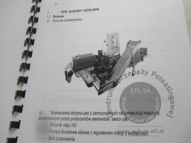 13 - Hydrauliczna prasa do brykietowania ALCHEMIK AW 60 2023r.